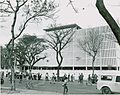 Scene on Thong Nhut Boulevard outside the Embassy