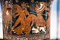 Underworld Painter - RVAp 18-297 - madness of Lykourgos - woman in naiskos - women and youths at tomb stele - München AS SH 3300 - 09