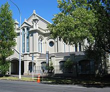 University House, a former synagogue, leased by the university University House, University of Auckland - an old synagogue.jpg