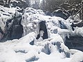Горният водопад през зимата