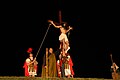 Un momento della Via Crucis di Campi Bisenzio.