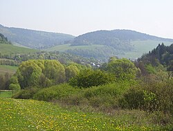 Blick auf das Tal, in dem Jasenica liegt