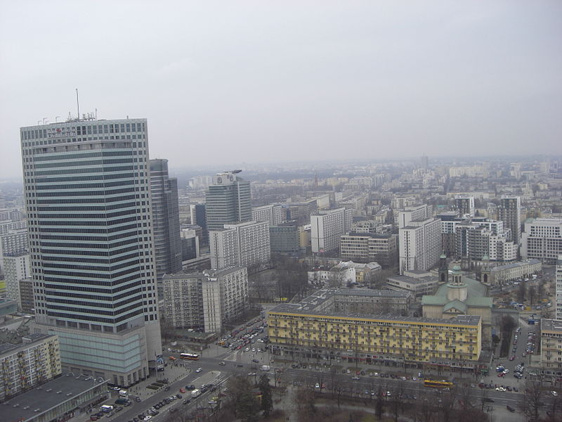 File:Vista de Varsovia desde el Palacio de Cultura y Ciencia, Polonia5.jpg