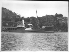 Waitangi at Rarohara Bay (Ungunu Bay), Port Fitzroy in 1904 Waitangi at Port Fitzroy in 1904.png