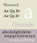 Thumbnail for Warnock (typeface)