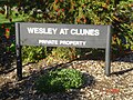 Wesley College, Clunes Campus - Private Property Sign