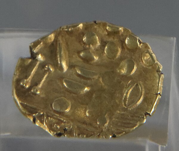 Westerham gold stater from the hoard found in 1749