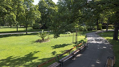 So kommt man zu dem Schweizergarten mit den Öffentlichen - Mehr zum Ort Hier