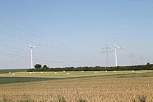 Windkraftanlage an der Keltischen Schanze