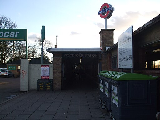 Woodford station east entrance