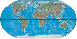 carte du monde avec ligne equateur Équateur terrestre   Vikidia, l'encyclopédie des 8 13 ans