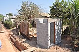 New shower and toilet blocks under construction.