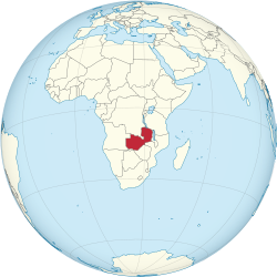Zambia on the globe (Zambia centered).svg