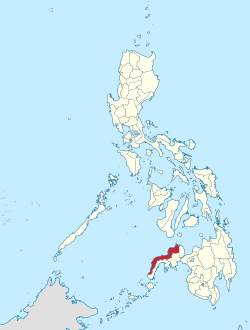 Mapa ning Zamboanga Peninsula ampong Zamboanga del Norte ilage