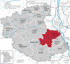 Lage der Gemeinde Zirndorf im Landkreis Fürth