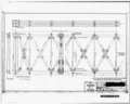 "CAST IRON HOWE TRUSS - CARRYING PENNA STATE HIGHWAY ROUTE -83 OVER READING CO. TRACKS - SOUTH OF READING, PENNA, Dwg. -6 - Sht. -1", dated November 20, 1956, shows partial side HAER PA,41-MUNC.V,1-25.tif