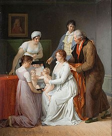 Portrait of the Artist and His Family (1802) 'Portrait of the Artist's Family' by Jacques Augustin Pajou, c 1802.jpg