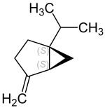 (1S, 5S) - (-) - Sabinen Formula V.1.svg