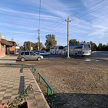 Стоянка междугородних автобусов дальнего следования. Пер. Западный, у старого автовокзала