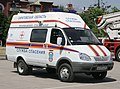 Emergency service vehicle on the basis of minivan GAZelle