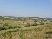 Вид на село зі сторони Остринського тризуба