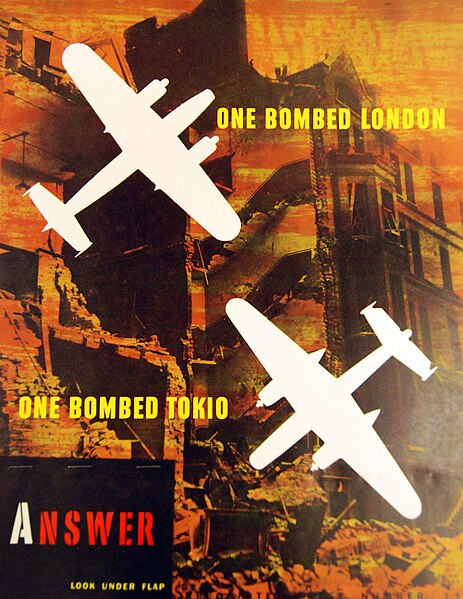 File:“One Bombed London - One Bombed Tokio” Aircraft Recognition Tests, 1943 (26443324960).jpg