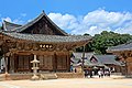Daeungjeon Hall of Tongdosa Temple rebuilt in 1645, a national treasure of Korea. A Buddhist temple.