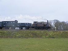 This 19th century steam engine on the Bluebell Railway was featured in the film