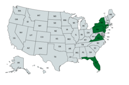 States represented at the 1948 Little League World Series 1948 Little League World Series teams.png