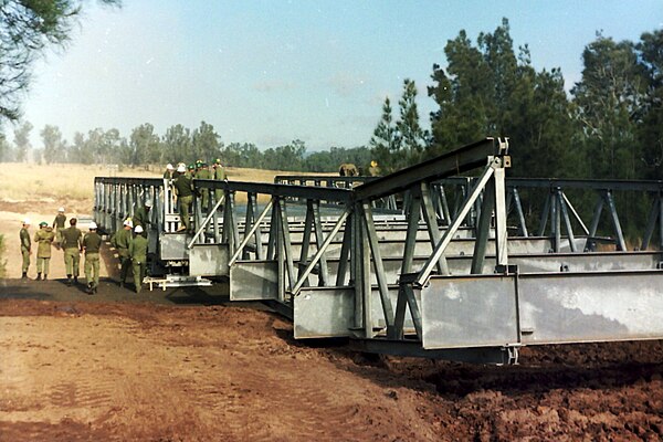 Constructing a Transfield heavy girder bridge