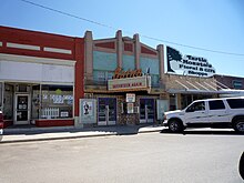 Downtown Bottineau. The Botno theater name reflects the local pronunciation of Bottineau.