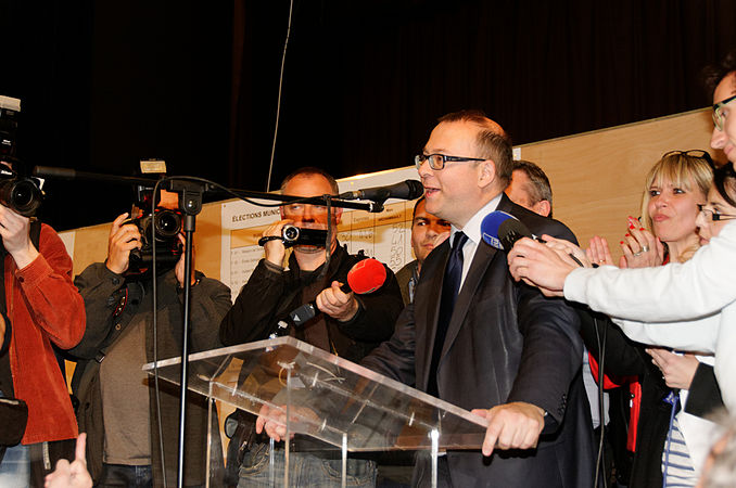 Discours de Damien Meslot, vainqueur de l'élection.