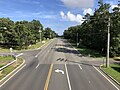 File:2021-09-21 14 59 42 View south along Ocean County Route 571 (Indian Head Road) from the overpass for New Jersey State Route 444 (Garden State Parkway) in Toms River Township, Ocean County, New Jersey.jpg