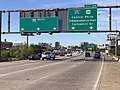 File:2022-07-30 09 06 58 View south along Interstate 95 (Delaware Expressway) at Exit 22 (Interstate 676-U.S. Route 30, Central Philadelphia, Independence Hall, Callowhill Street) in Philadelphia, Pennsylvania.jpg