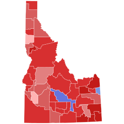 2022 United States Senate election in Idaho results map by county.svg