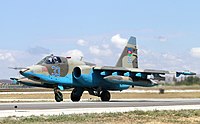 33 Blue Sukhoi SU-25 Frogfoot Azerbaijan Air Force Konya AFB 30.6.22 (52201105929).jpg