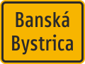 Destination bypass sign (Slovakia)