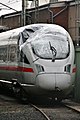 The front car of an ICE T has been hit by an overthrown tree near Brühl and was severely damaged during windstorm Emma.