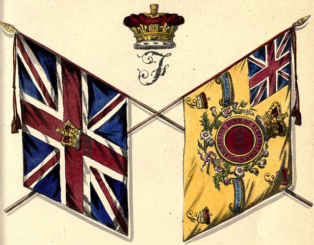Colours of the 72nd Regiment presented in 1825