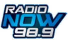 Logo as Radio Now, 2010-2020. 98.9 Radio Now logo.svg