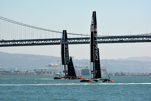 Team Oracle AC 72 boats