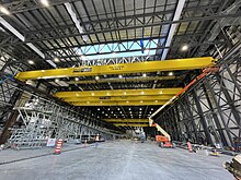 A remarkable engineering effort was made by Protech in the province of Quebec, Canada, to build these Giant Overhead Cranes. A 160 foot long Overhead Crane in the renewable energy sector.jpg