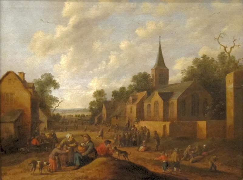 File:A Village Scene by Joost Cornelisz. Droochsloot, San Diego Museum of Art.JPG