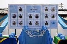 Portraits of the fourteen fallen peacekeepers. A la memoire des 14 soldats tanzaniens tues.jpg