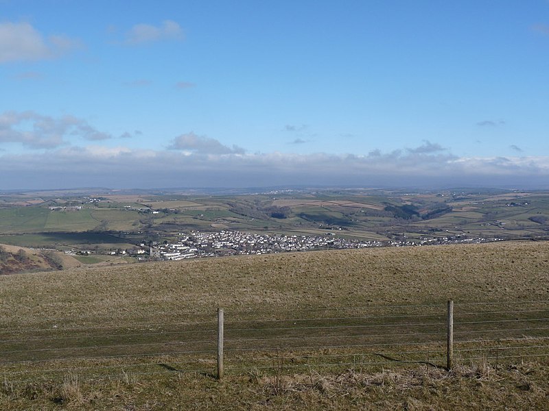 File:A view towards a distant Bratton Fleming from the monument on Codden Beacon - geograph.org.uk - 1749171.jpg