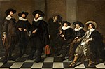 Regents of the Burgerweeshuis orphanage in Amsterdam, painted by Abraham de Vries in 1633