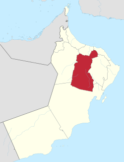 Governatorato di al-Dakhiliyya - Localizzazione