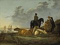 Aelbert Cuyp - Peasants with Four Cows by the River Merwede - WGA5825.jpg