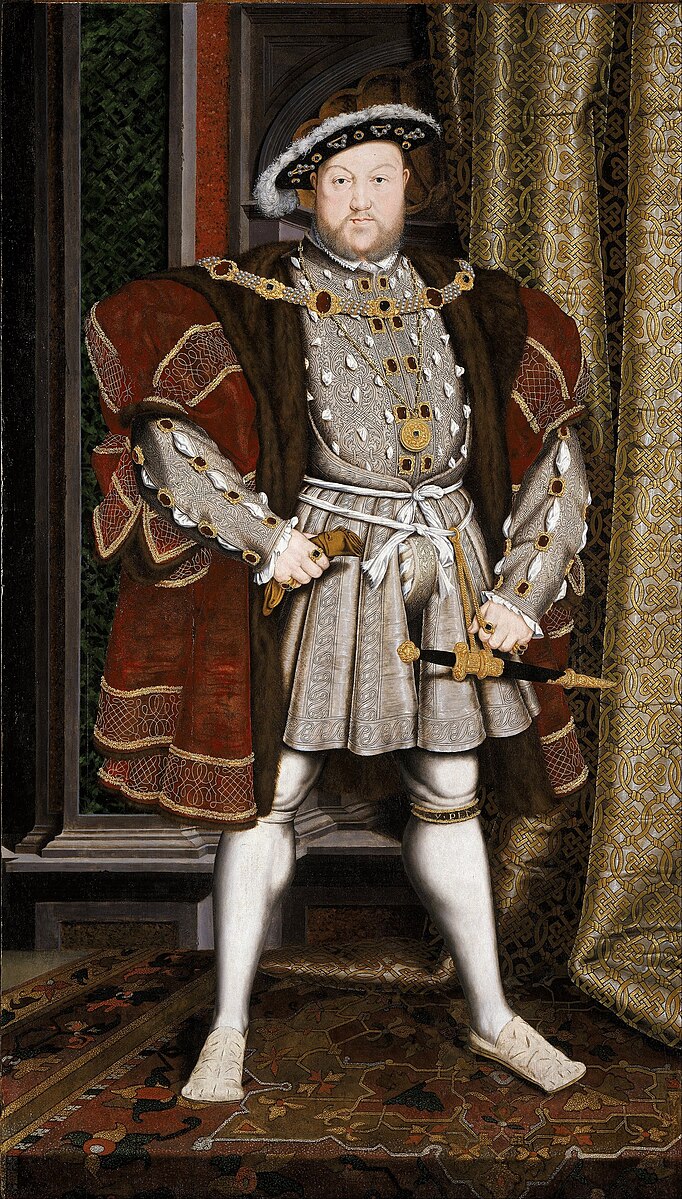 British royal portraits:Hans Holbein, <em>Henry VIII</em>, 1536,