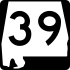 Маркер State Route 39